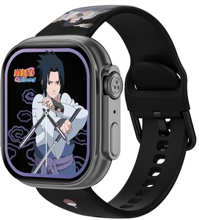 Abyx Fit Touch 5 – Sasuke Edition Smartwatch IP68 mit AMOLED-Touchscreen 1,75 Zoll, Anrufannahme, Gesundheitsüberwachung (Blutdruck, Cardio, Schlaf, SpO2) und 123 Sportarten.