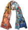 JWSilk Langer Charmeuse Seidenschal Klassischer Kunstdruck, Baum des Lebens von Gustav Klimt, 63 x 17