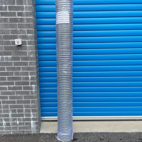 10m x 2m Tall Welded Chicken Wire Mesh, 16 Gauge, 1 x 1/2 Holes (10m x 2m, 1 x 1/2)