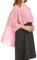 florynova Cape châle en mousseline de soie pour robe de mariée élégante pour banquet, rose, taille unique