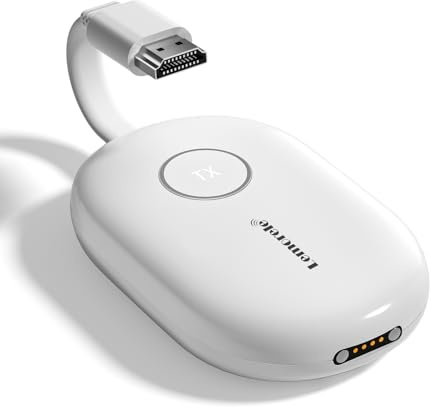 Lemorele HDMI Wireless Transmitter with Rechargeable Battery Supports 8 TXS to 1 RX for G500