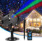 Projecteur de Noël extérieur, projecteur de lumière d'étoile LED étanche 3 Couleurs avec télécommande, projecteur de Paysage, lumières de scène décoratives pour fête, Jardin, terrasse, Festival(1PCS)