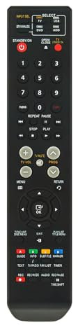 AK59-00079B Replacement Remote Control Compatible for Samsung DTV Analog TV DVD HDD Player Recorder 00079B 00079D AK59-00079D DVD-SH875 DVD-SH873 DVD-SH877 DVD-SH873M DVD-SH875M DVD-SH876M