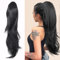 Ponytail Extension,Haarteil Zopf,Zopf Extension,Pferdeschwanz Haarteil,60 cm Haarverlängerung Zopf,Ponytail Extension,Geeignet für Damen und Mädchen Verwenden (Schwarz)