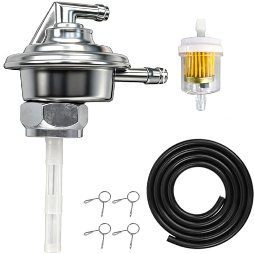 ZAMDOE Robinet de Pompe à Essence pour GY6 50cc, 60cc, 80cc, 125cc, 150cc, 139QMB, 152QMI, 157QMJ, 70cc, 80cc, 90cc, 125cc, 150cc, CH80, ATV, Kart, Moto, Cyclomoteur, Scooter, Quad, Dirt Bike