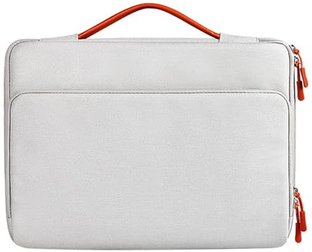 Housse pour ordinateur portable 16 pouces avec sac à main d'ordinateur pour hommes et femmes d'affaires avec sac à main sac à bandoulière à porter, gris