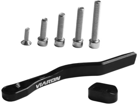 MeevrgR Road for Bike Kettenführung für Umwerfer, Anti-Drop-Kettenfänger, kompatibel mit 34T-52T Umwerfern, Aluminiumlegierung + Edelstahl-Stabilisator, Schwarz/Rot