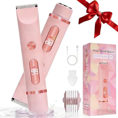 Rasoir Electrique Femme, Rasoir Electrique Feminin IPX6 Étanche Rasoir