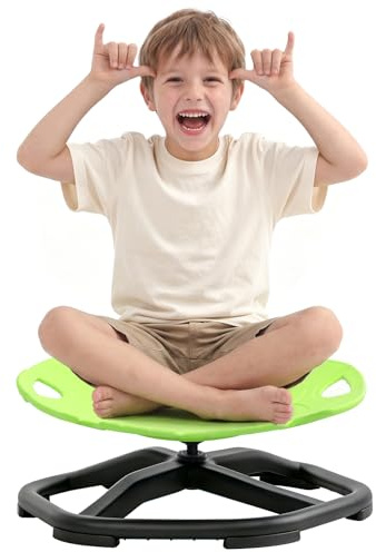 BEJOY Chaise pivotante pour enfants – Chaise pivotante sensorielle pour autisme, jouet pour enfants pour entraînement de coordination intérieur et extérieur, jouet sensoriel d'autisme et plateau