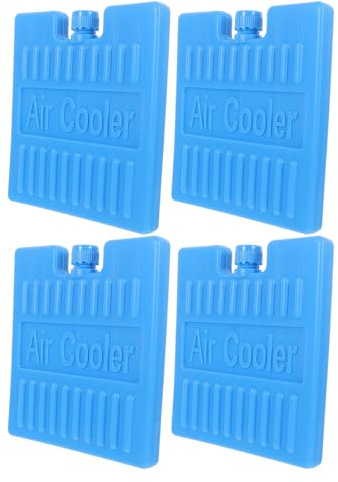 VALICLUD 4 Pièces Bloc de Glace pour Ventilateur et Climatiseur, Design Convivial en Plastique Bleu, Facile à Nettoyer, pour Maison et Bureau