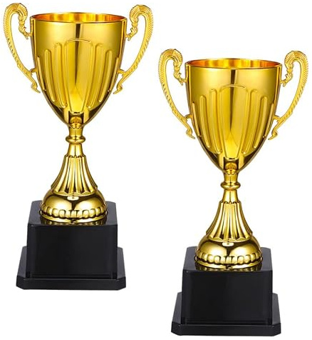 IMUSINICE Coppa da Competizione in Plastica 2 Pezzi per Scuola | Premio per Gare ed Eventi Sportivi, Statua Creativa, Adatta a Primaria e Infanzia