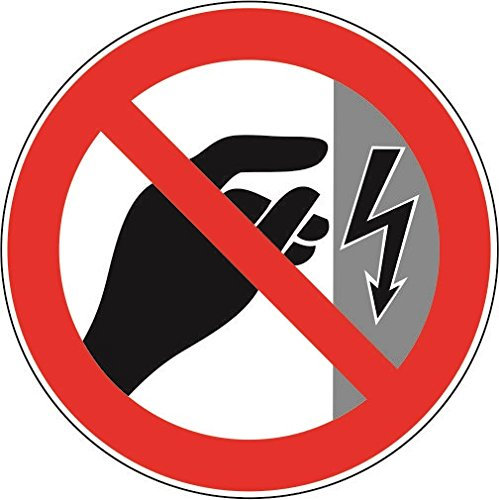 U24 Aufkleber Nicht berühren - Gehäuse unter Spannung Autoaufkleber 10 cm Sticker Konturschnitt