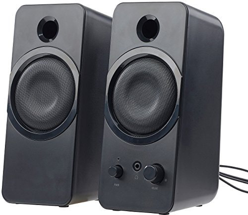 auvisio Computerboxen: Aktive Stereo-Lautsprecher MSX-150 mit USB-Stromversorgung, 20 Watt (Lautsprecher Klinke, Lautsprecher für PC, Klinkenstecker)