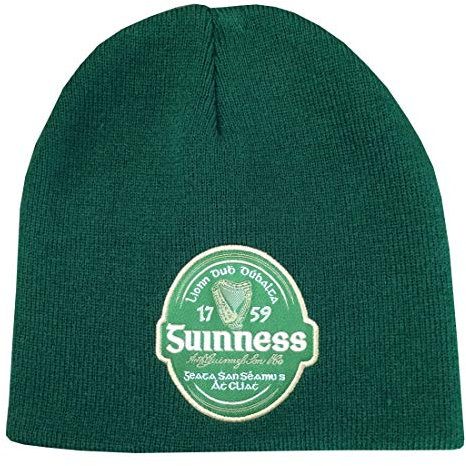 Guinness Bottle Irish Label Beanie, Grün