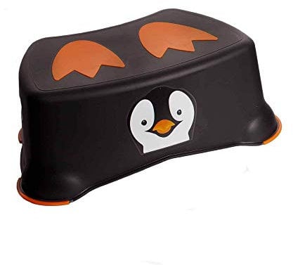 My Little Step Stool - Penguin Step Stool For Toddlers, Anti-slip Toilet Training Step For Kids To Reach The Toilet And Sink