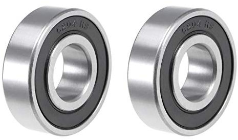 sourcing map ABEC-3 Lager, 6204-2RS (2 Pack) Kugellager