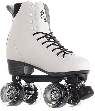 Skates Luna Quad Roller Figur Rollschuhe (Princess Weiss, EU39/ UK6 / US 8.5/25.2cm)