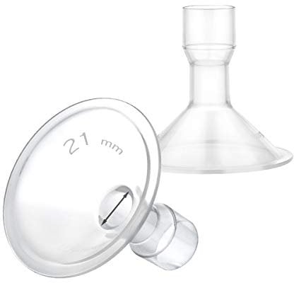 Maymom MyFit 21 mm escudos pequeños; compatible con bomba de pecho Medela PersonalFit, Freestyle, Harmony, Maxi, Freestyle, conector flexible Maymom ancho/estrecho, 2 unidades.
