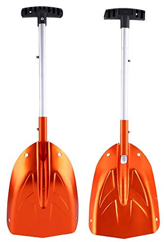 Pelle à Neige, Pelle télescopique Extensible de Taille compacte et Portable Facile à contrôler Rainures de poignée antidérapantes Fabrication délicate avec Lisse