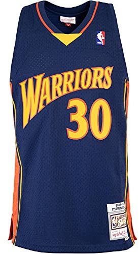 Mitchell & Ness Swingman Stephen Curry Golden State Warriors 09/10 Trikot (XXL, Navy)
