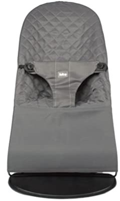 Bezug auf Babywippe. Bezug Belltop kompatibel mit BabyBjörn Wippe: Balance, Soft und Bliss. Babysitz Ergonomisch Babywippe. Hypoallergenic Steppuhn. (Grau)