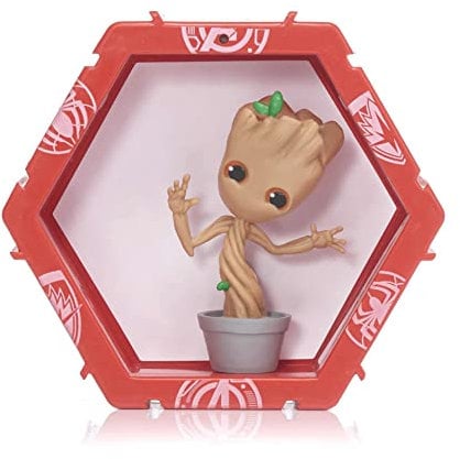 WOW! PODS Marvel Avengers Collection - Potted Groot | Superhero Light-Up Bobble-Head Figure | Official Marvel Collectable Toys & Gifts | Number 205 In Series, Beige