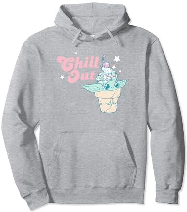 Star Wars: The Mandalorian Grogu Ice Cream Poster Pullover Hoodie