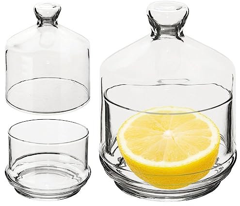 Vilde Récipient en verre avec couvercle pour citron 9 x 12 cm