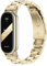 PINHEN Kompatibel mit Xiaomi Mi Band 8 / Mi Band 9/10 Armband - Edelstahl Metall Armband Ersatz für Xiaomi Mi Band 10/9/8 Smart MiBand Zubehör (Gold)