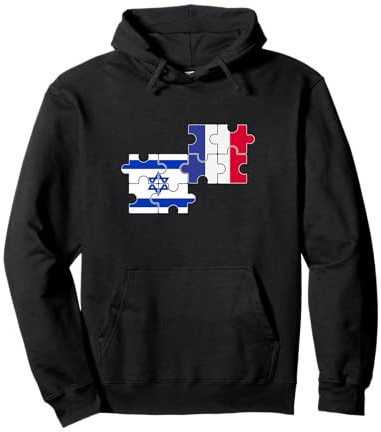 Israël France Drapeau Français Israélien Sweat à Capuche