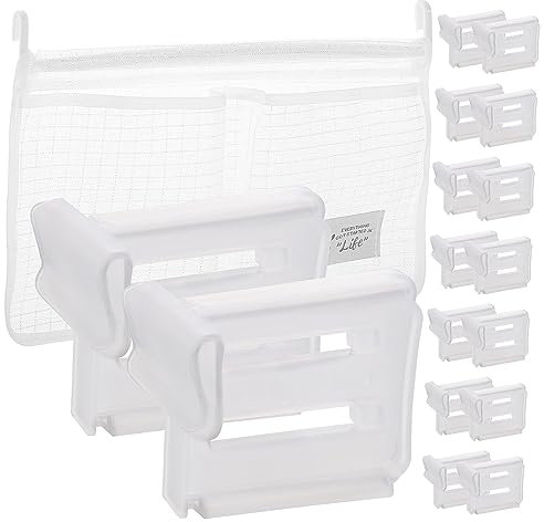 Garneck 16pcs Partition Freezer Separator Chest Freezer Divider Fridge Shelf Organizer Fridge Organizer Divider Fruit Netting Bags Small Fridge Divider Refrigerator Mesh Pp