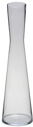 INNA-Glas Schlanke Blumenvase Syrma aus Glas, transparent, 40 cm, Ø 10 cm - Schmale Vase