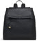 Radley London Pickwick Medium Flapover Rucksack Handtasche für Damen aus weichem genarbtem Leder mit Push-Lock-Verschluss und verstellbaren Trägern, Schwarz , 38