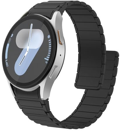 AK Bracelet pour Samsung Galaxy Watch 7 6 5 4 40mm 44mm Silicone mit Magnetic