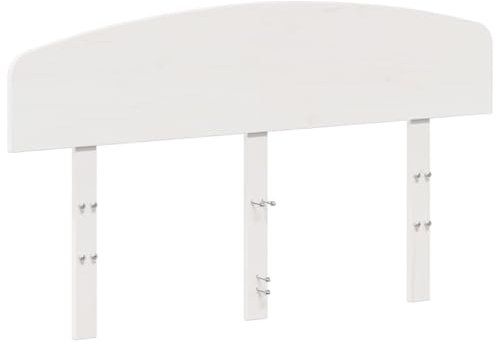 vidaXL Kopfteil Weiß 135 cm Massivholz Kiefer