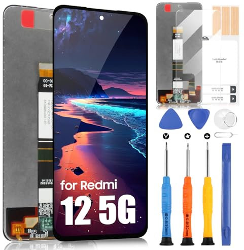 Pantalla LCD para Xiaomi Redmi 12 23053RN02A 23053RN02Y 23053RN02L Pantalla para Redmi 12 4G Reemplazo de la Pantalla Digitizer Touch Pantalla Reemplazo Asamblea con Kit de reparación (6,79 pulgadas,