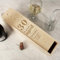 Custom Birthday Wooden Wine Bottle Gift Box Presentation Wine Holder (Standard 70cl wine bottles only) 21st 30th 40th 50th 60th 70th 80th Personalised