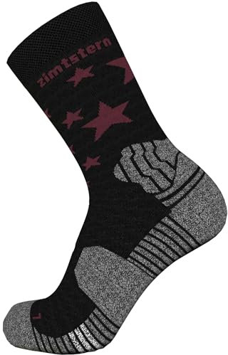 Zimtstern Unisex Techsockz MTB Performance Socken, pirate black, 44|45|46|47