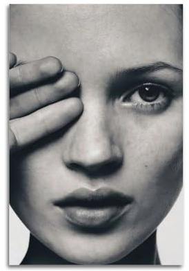 MUHDENG Kate Moss Poster, 50 x 75 cm, ungerahmter Stil, Leinwand-Kunstdruck für Schlaf- und Wohnzimmerwände