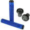 Chilli PRO Scooters Lenker Griffe Stunt-Scooter I BMX I Dirt I Trick I Tret I Roller I Park I Street I Fahrrad Soft Lang mit Lenker Stopfen Barends (XL Griffe Blau)