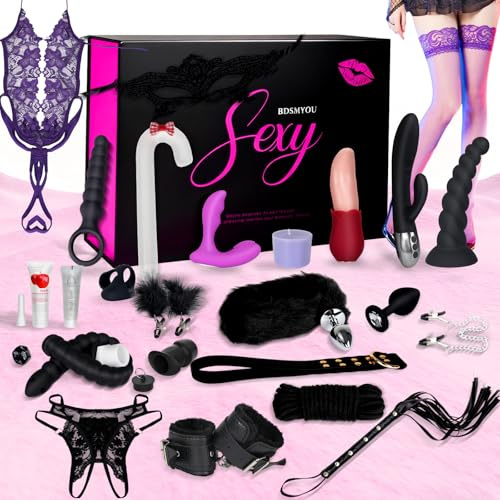 BDSMYOU Deluxe Erotischer Adventskalender 2025 für Paare,Frau und Männer,24 Sex Geschenke für Paare zu Weihnachten,Sex Toyset für Paar Set,Analvibratoren Vibratorstarb Weihnachtskalender 2025