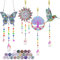 Diamond Painting ab 5 6 7 8 9 10 11 12 Jahre Spielzeug Sonnenfänger Windspiel Bastelset Anhänger Kinder Basteln Mädchen Geschenk DIY 5D Windspiele zum Aufhängen, Schmetterling+Vogel+Sonne+Baum