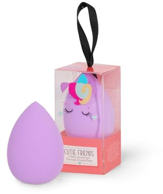 Legami Make-Up Schwämmchen, Thema Einhorn, für die Anwendung von Grundierung und Concealer, Das Produkt ohne zu viel zu absorbieren, Praktische und gleichmäßige Aufbringung, Weich im Griff, 4 cm