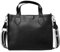SOCCX Unisex Handtasche aus Lederimitat mit Wechselgurt Black None