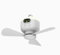Ventilador de camping con luz, ventilador de camping USB con mando a distancia, recargable 8000 mAh, ventilador de techo portátil, alas desmontables, ventilador de tienda con gancho para coche, pesca,