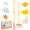 Myiosus Kids Cleaning Set - Realistic Cleaning Set for Toddlers Ages 3+, 8-Piece Children Pretend Play Kit Includes Kids Broom, Mop, Brush, Dustpan, Cleaning Cloth, Sponge, Housekeeping Toys