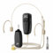 XIAOKOA Microphone sans Fil, Système de Micros Beige, UHF Wireless Microphones, Portée de 50m, pour Enseignants, Guides Touristiques, Coachs Sportifs et Conférences