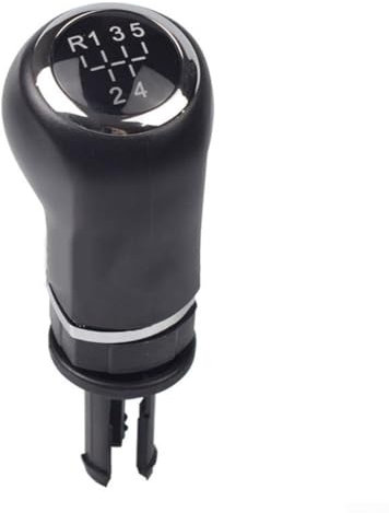 Aprilsunnyzone Elegante pomo de palanca de cambios negro y plateado para Opel Corsa D 2006 2014 diseñado para un fácil reemplazo y estilo mejorado (5 velocidades)