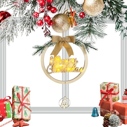 Cartel de madera de Navidad – Cartel de bienvenida de Navidad para casa, cartel de Navidad portátil de madera para el interior, cartel exterior para la vivienda