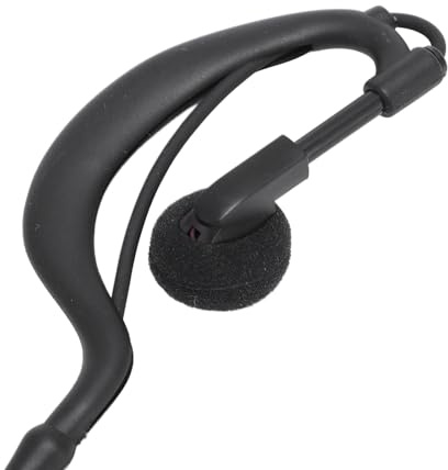Jectse Walkie-Talkie-Ohrhörer mit Mikrofon, Ohrhörer-Headset mit Integriertem Line-Mikrofon, Design, Hervorragende Kabelhaltbarkeit, Nahtlose Konnektivität, Intelligente Sensoren,